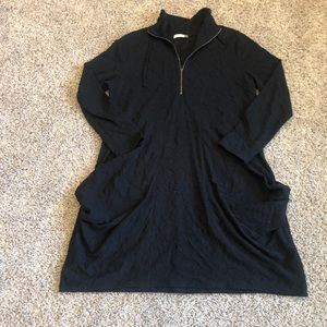 Chalet et Cici black tunic top/dress, size XL